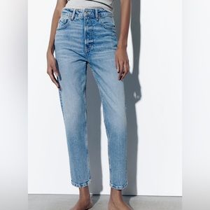 Zara Light Wash Mom Jeans